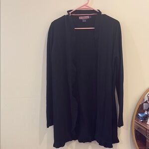 Vineyard Vines Black Open Cardigan